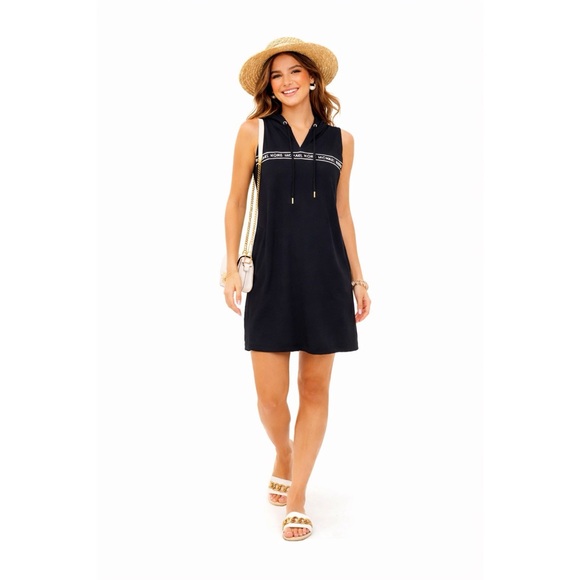 MICHAEL Michael Kors Dresses & Skirts - MICHAEL KORS Navy Logo Hooded Dress